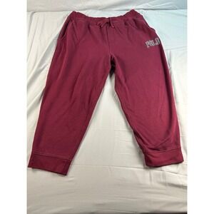 Polo Ralph Lauren Mens 2XB Fleece Sweatpants Maroon Burgundy Joggers Big & Tall